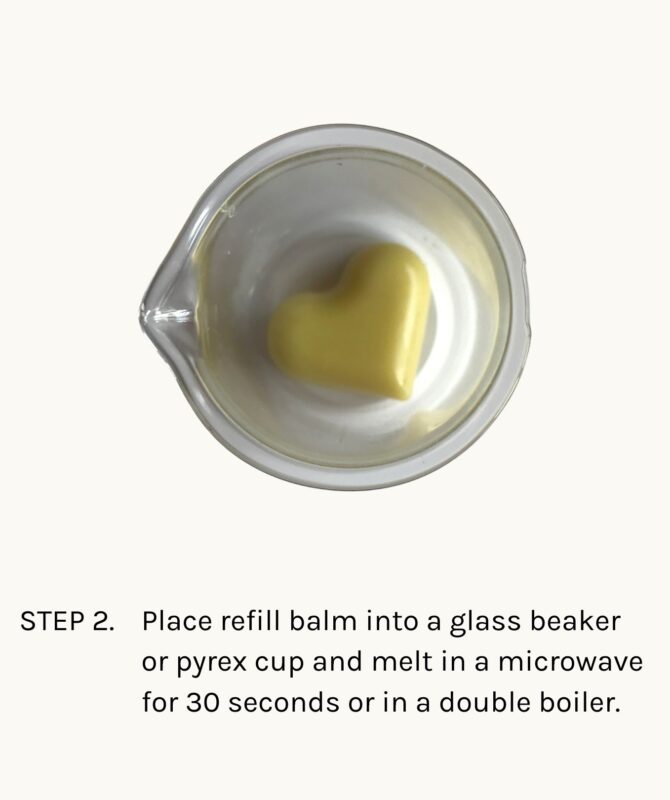 Lip balm refill step 2