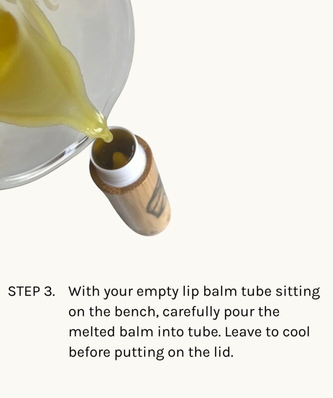 Lip balm refill step 3