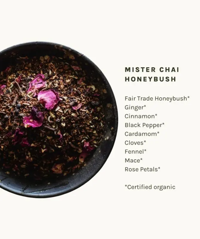 Mister Chai Honeybush Ingredients